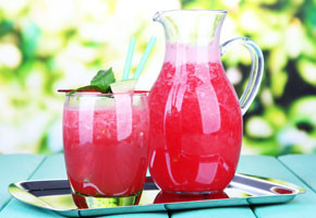 Watermelon Coconut Milk Beverage