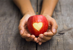 a healthy apple for a snack