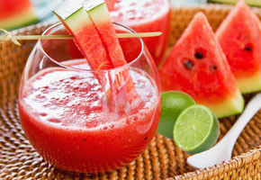 a watermelon slushy